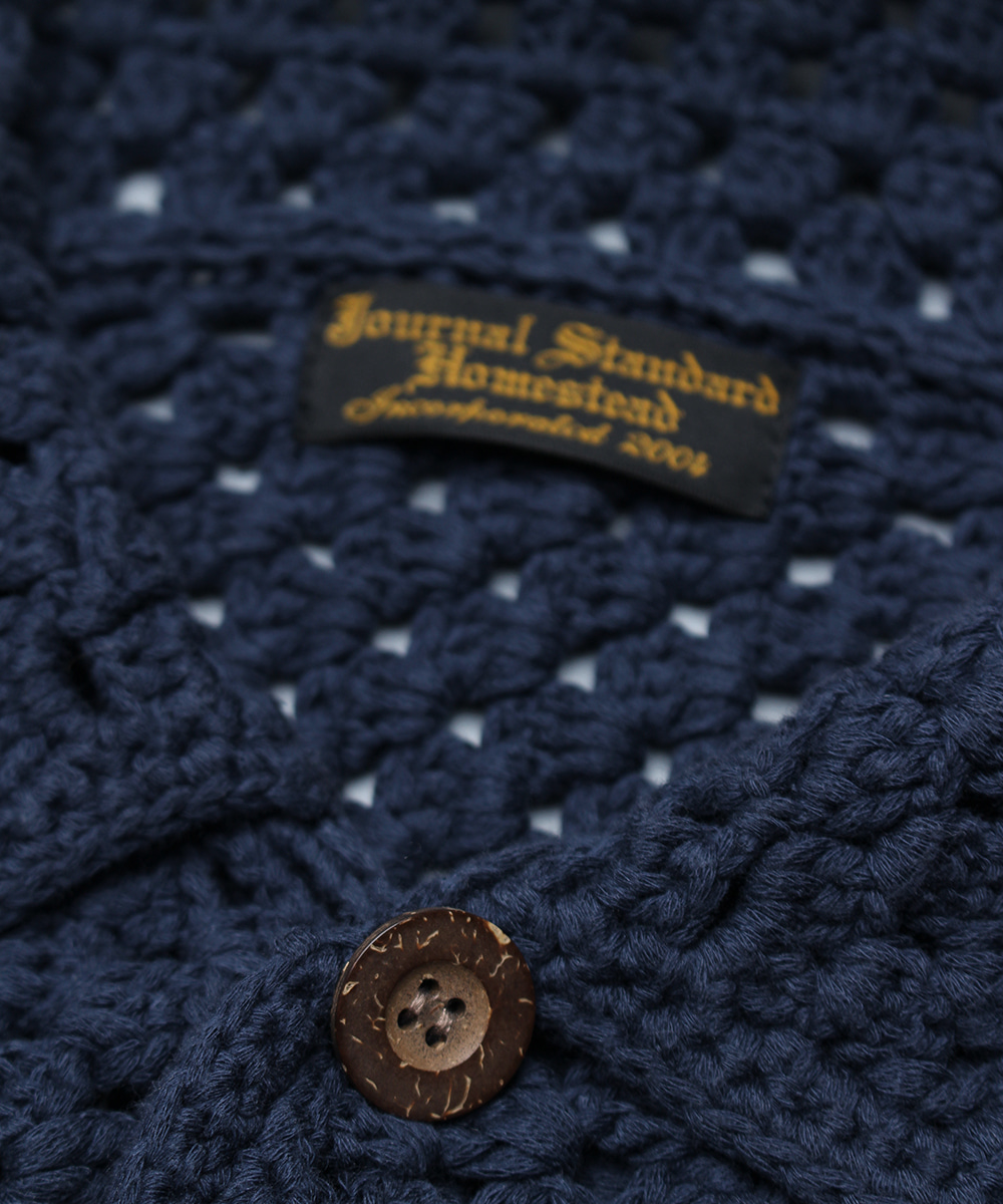J.S HOMESTEAD crochet knit blouson