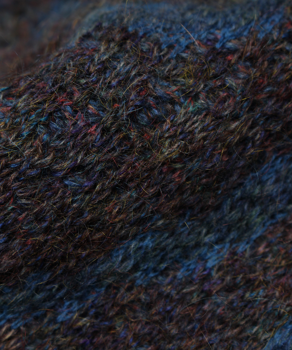 VESVIO mohair jacquard wool sweater