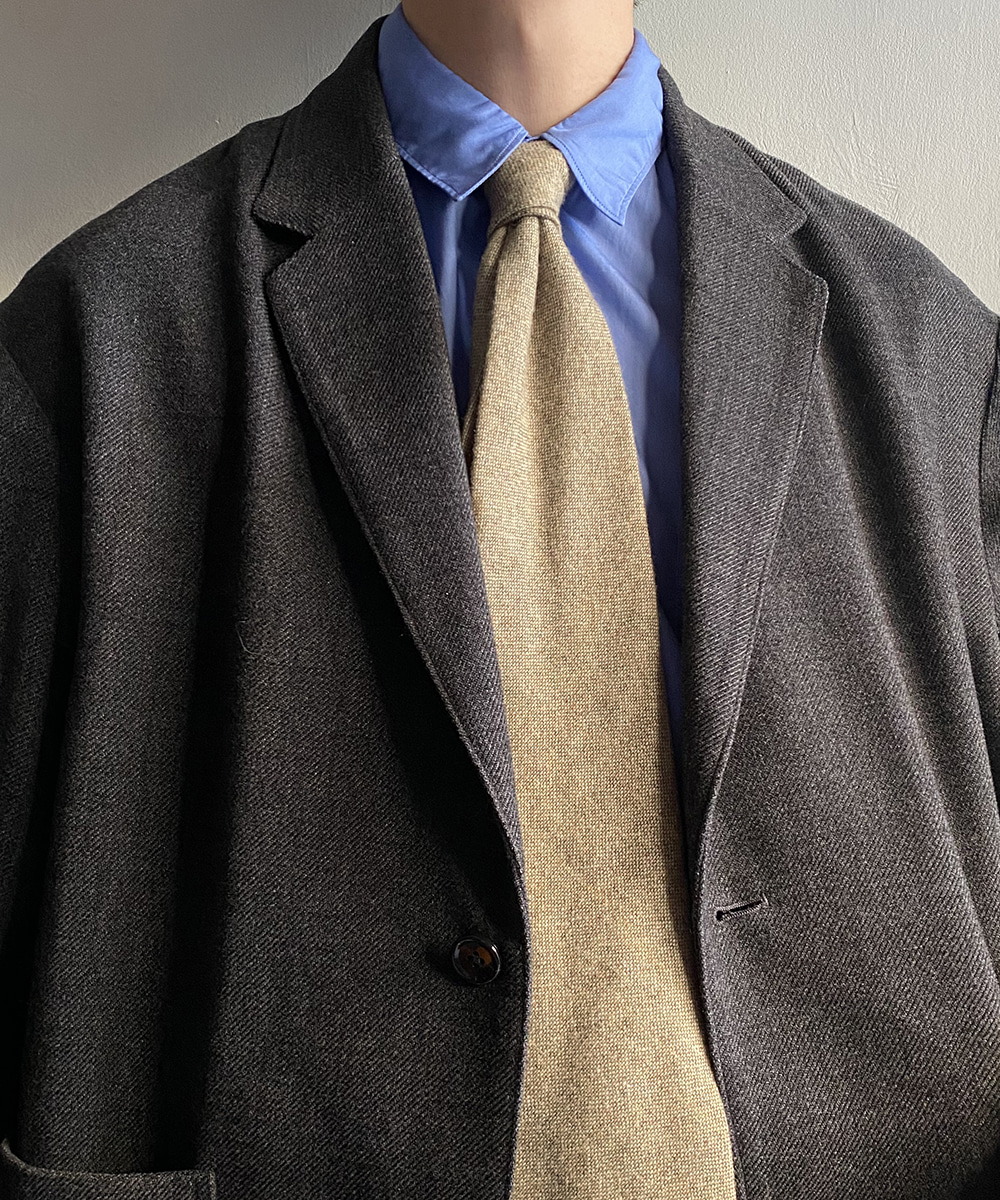 HUGO BOSS cashmere tweed tie