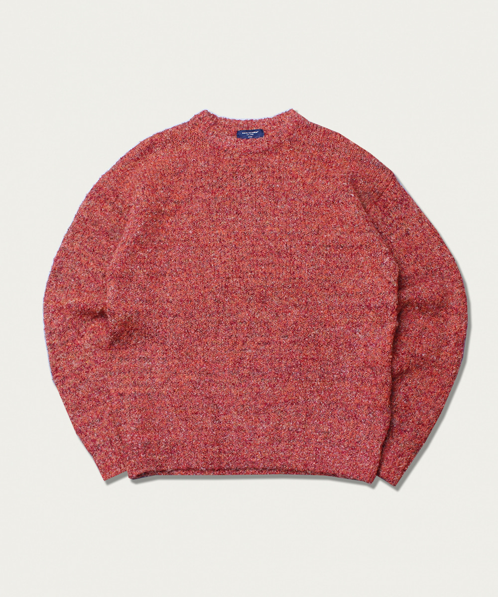 Back number boucle knit