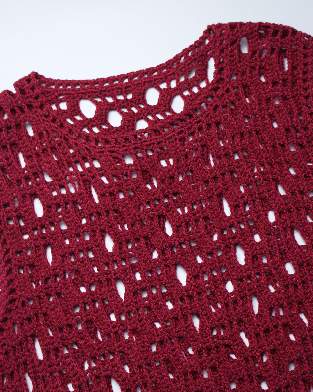 Crochet knit vest