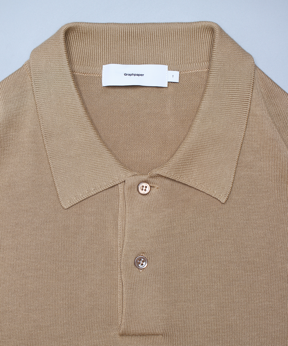Graphpaper &quot;Suvin Oversized L/S Polo&quot;
