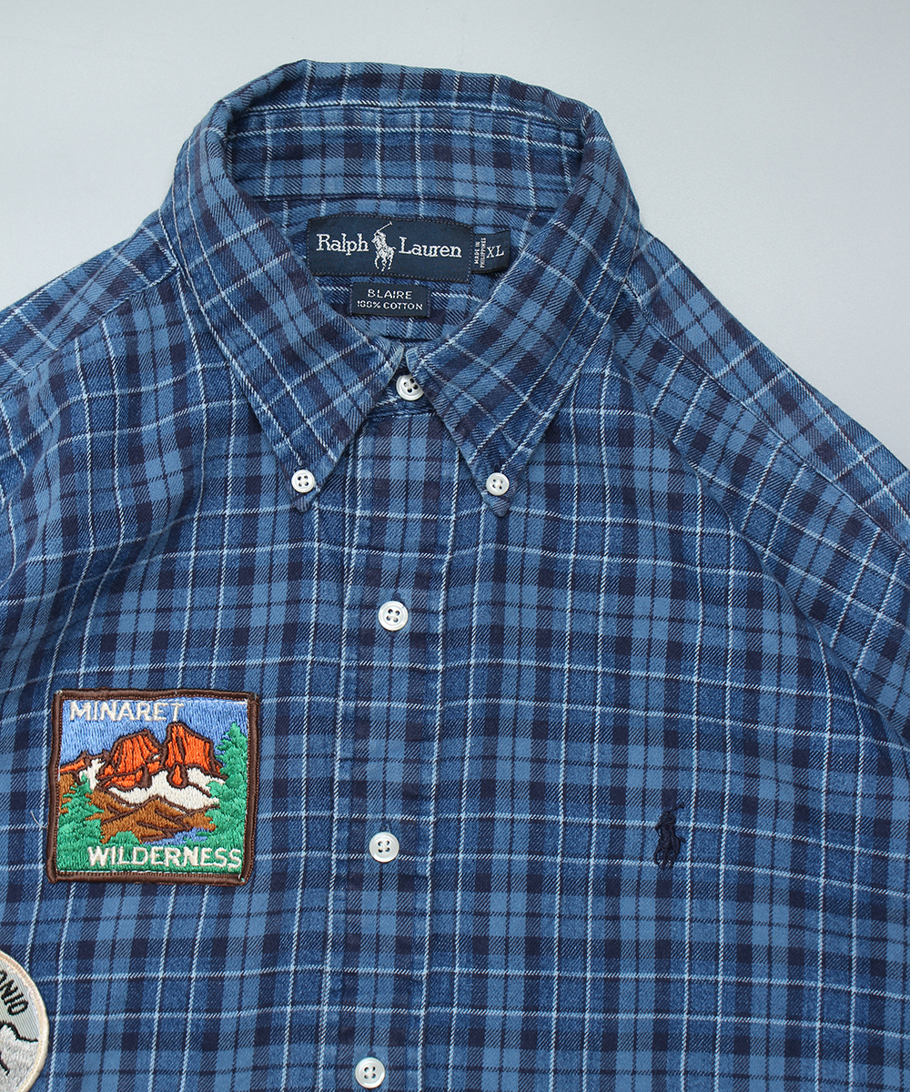 POLO RL patch up flannel shirts