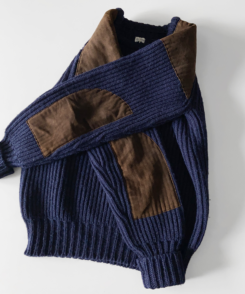 Vtg shetland wool fisheman sweater
