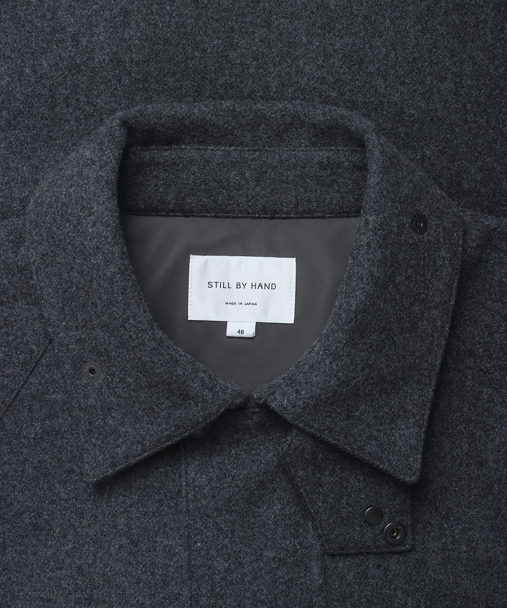 Still by hand 22AW Super100&#039;s melton wool jacket