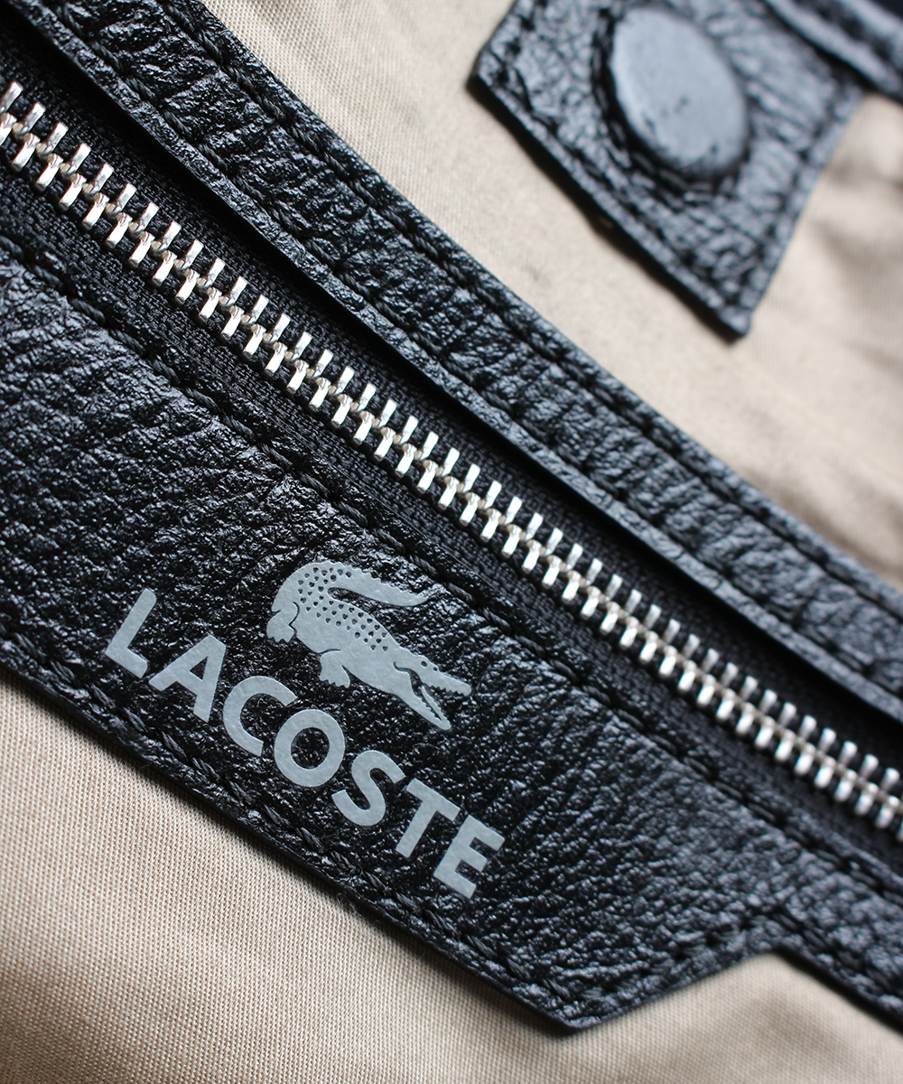 Lacoste leather tote bag