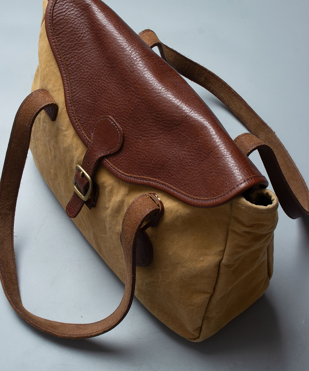 TANDEY duck canvas leather tote