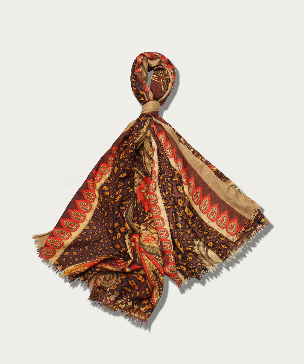 Oriental pattern scarf