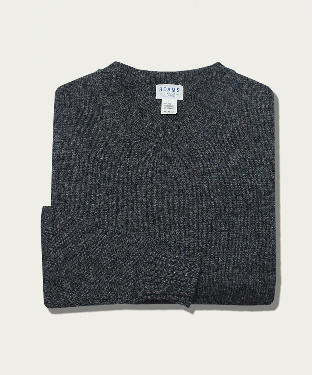 BEAMS wool crewneck sweater