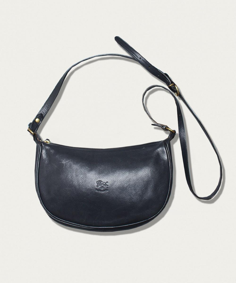IL BISONTE Luna Medium Vintage Leather Shoulder Bag