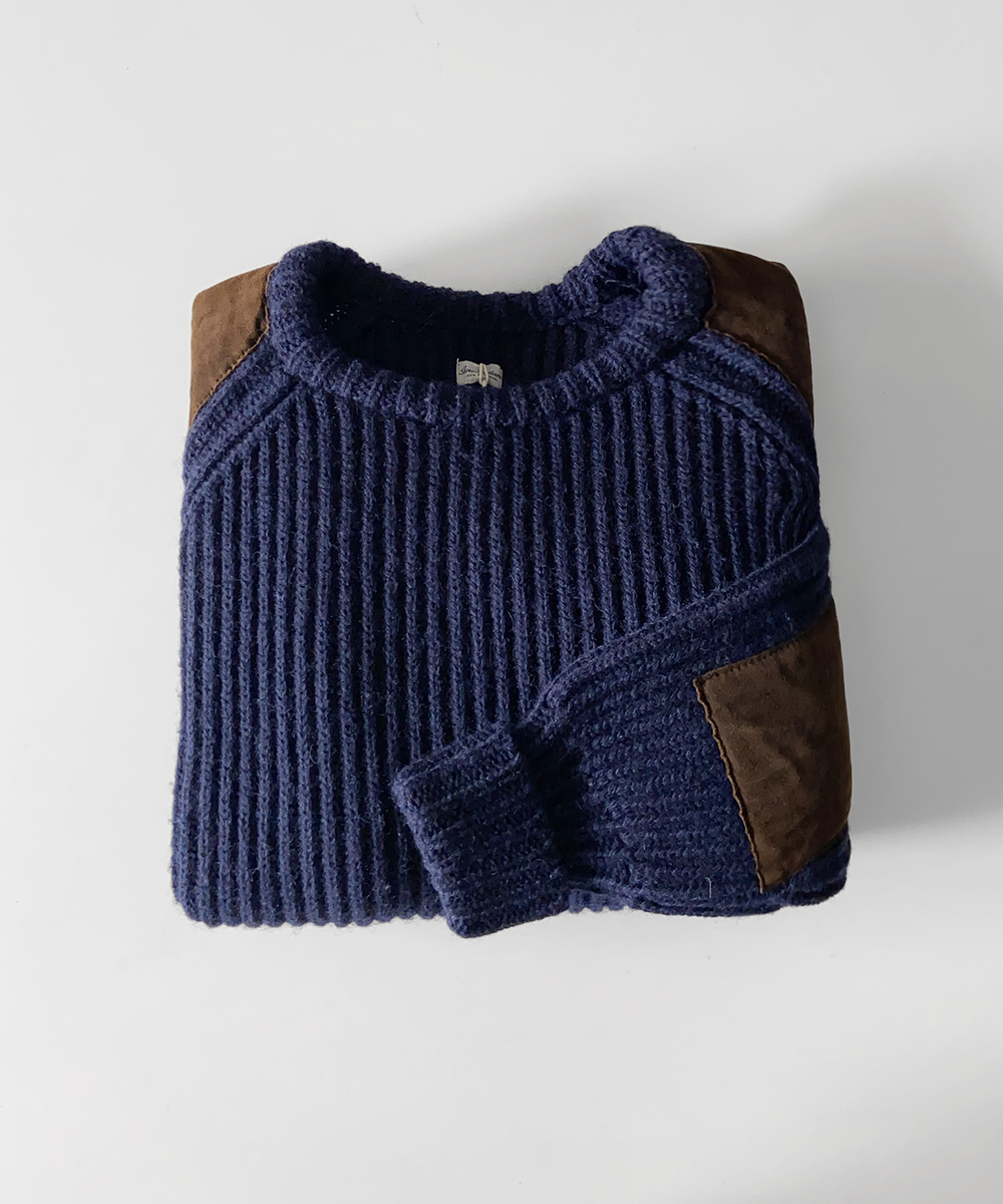 Vtg shetland wool fisheman sweater