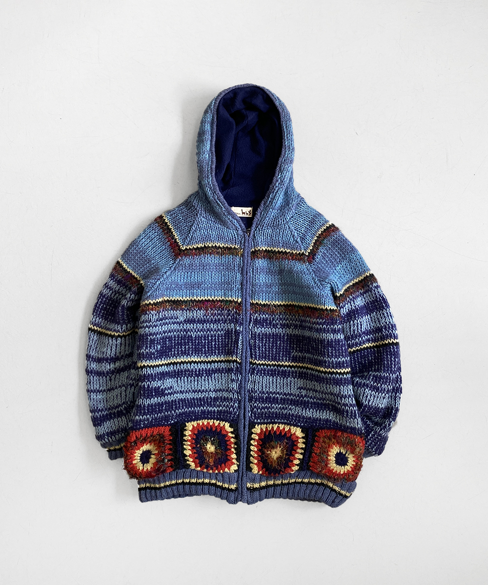Titicaca knit hood jacket