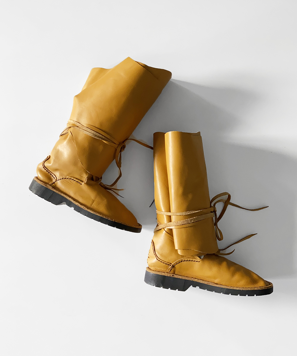 vtg handmade leather boots