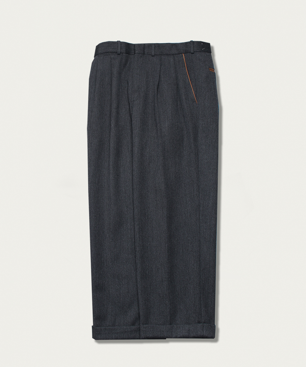 LANDS END wool 2-tcuk trousers