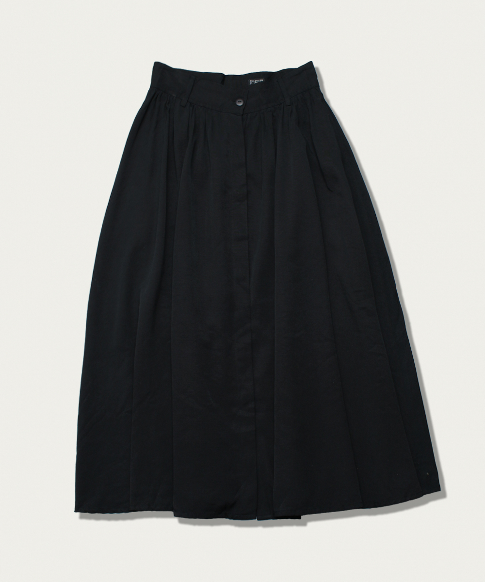 Clothes nylon button up skirt