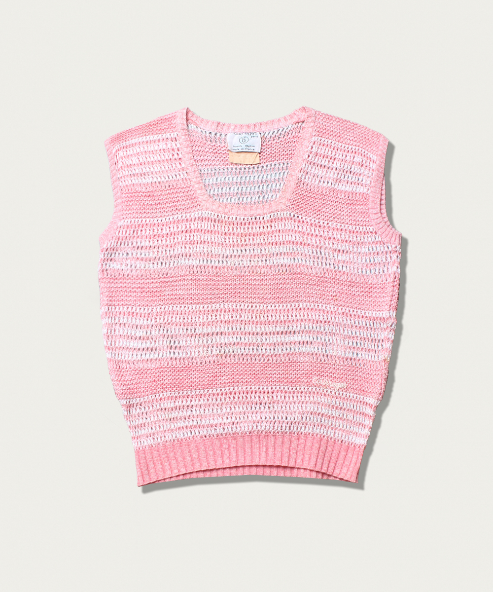 80s Courreges cotton knit