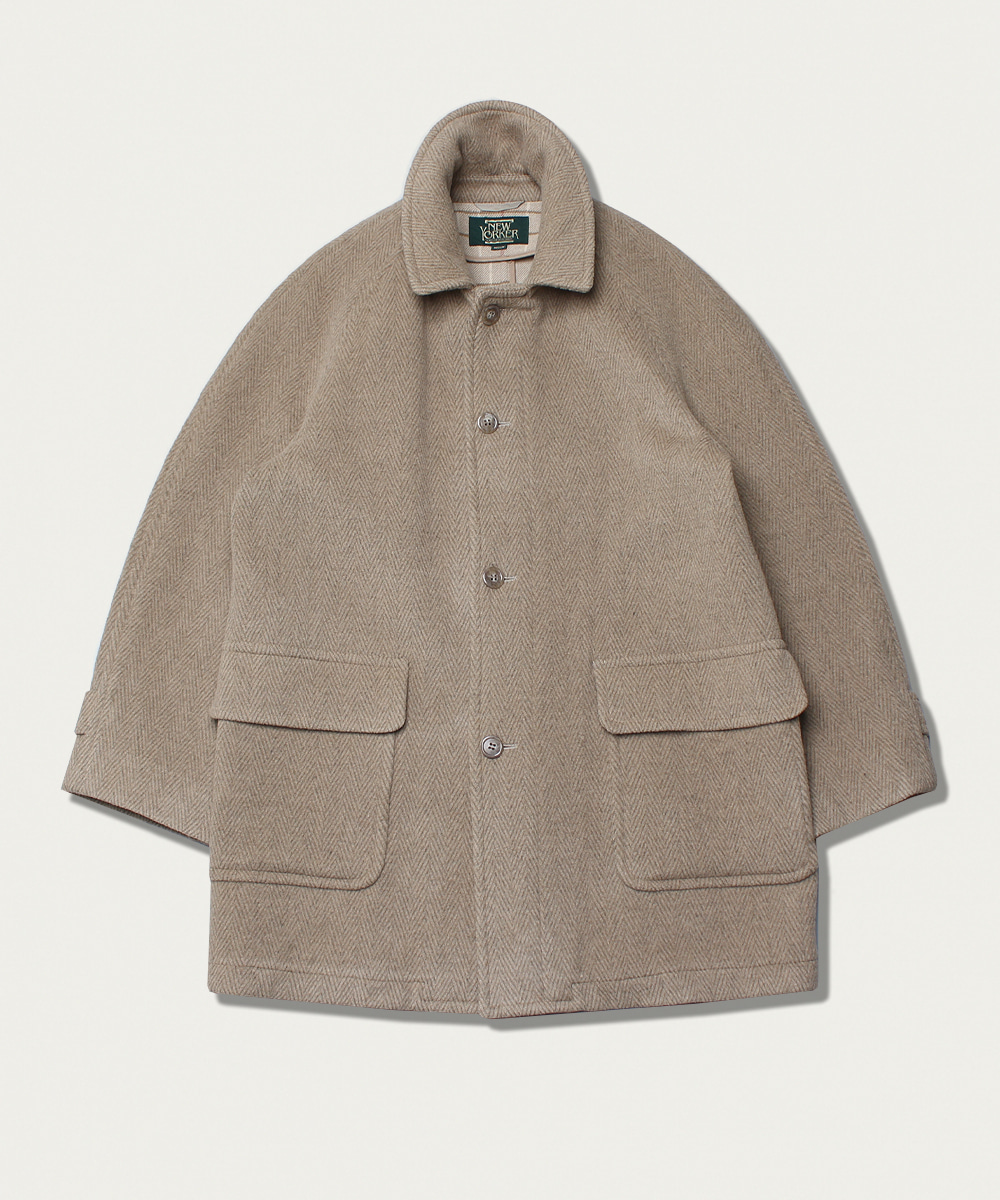NEWYORKER harringbone wool coat
