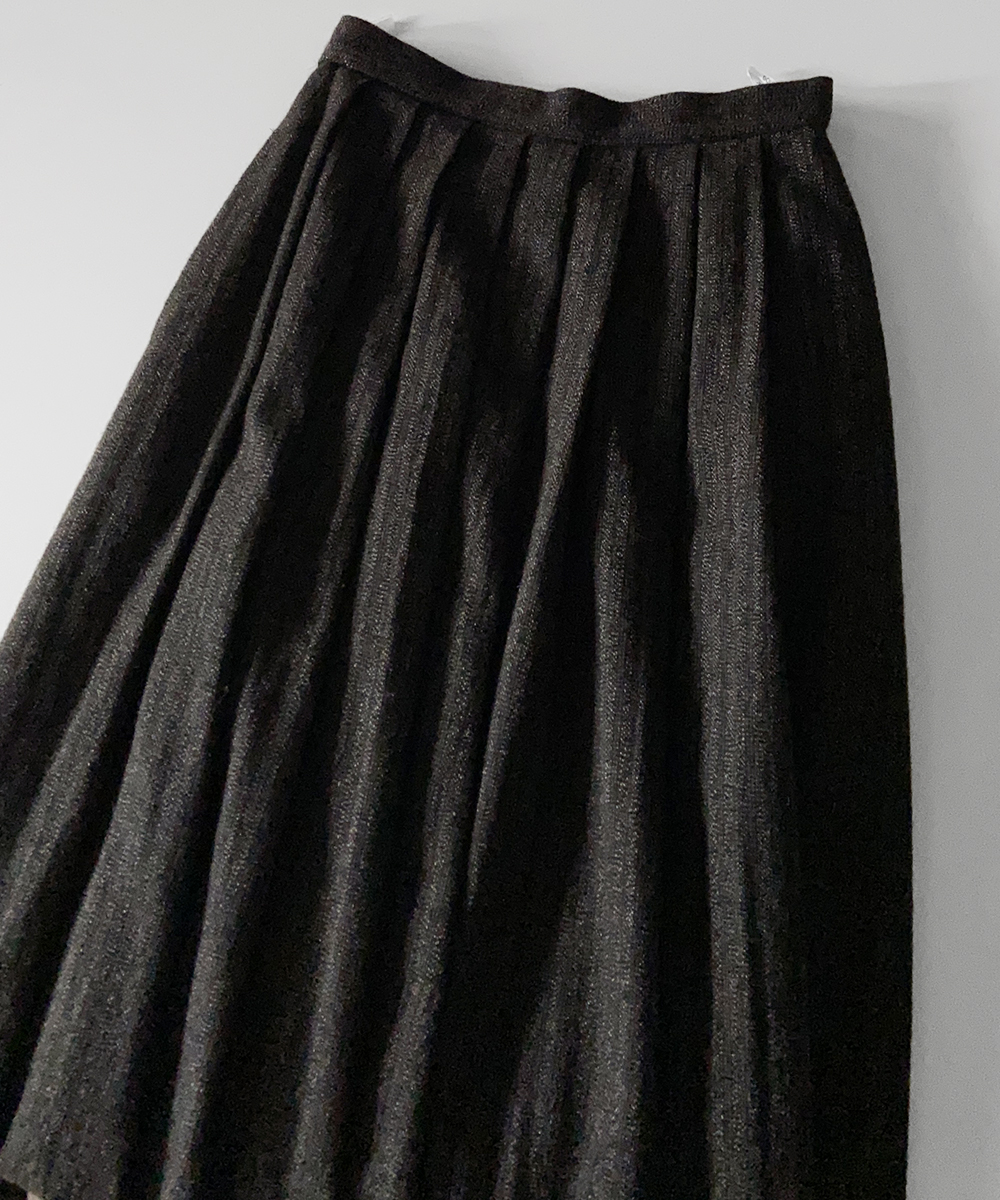 vtg boutique pleats long skirt